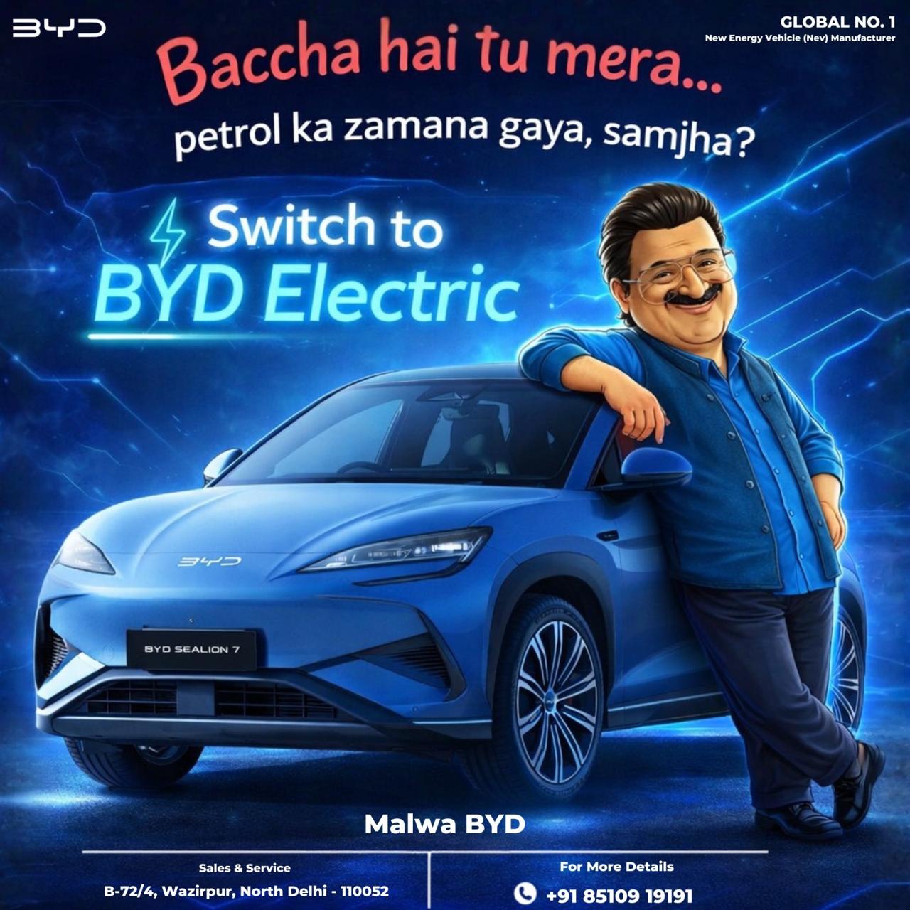 Malwa BYD — Switch to Electric campaign